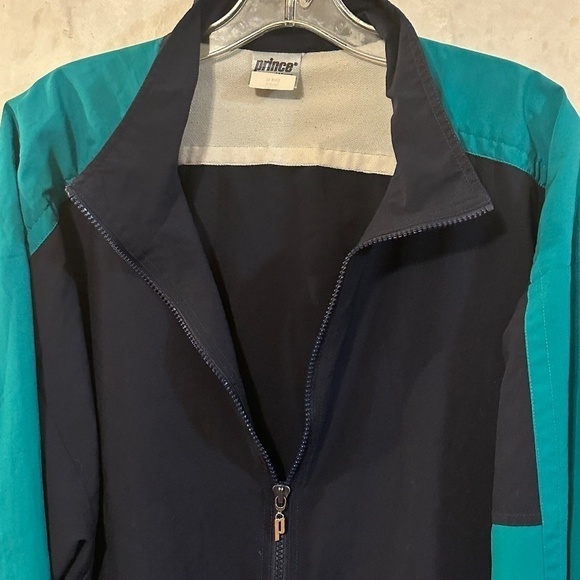 Vintage Prince Athletic Running Activewear Zip Up Long Sleeve Track Jacket - Picture 6 of 11